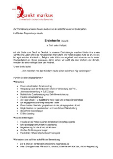 Stellenanzeige